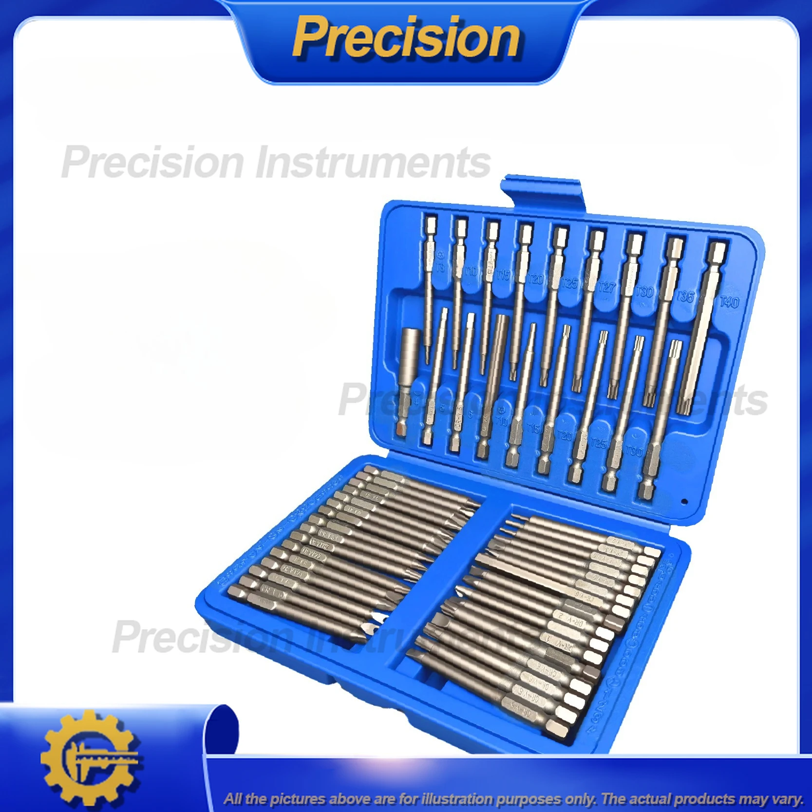 

2026 Electric Screwdriver Set, 50-piece set in the shape of irregular cross, straight line, plum blossom and hexagonal U-shaped