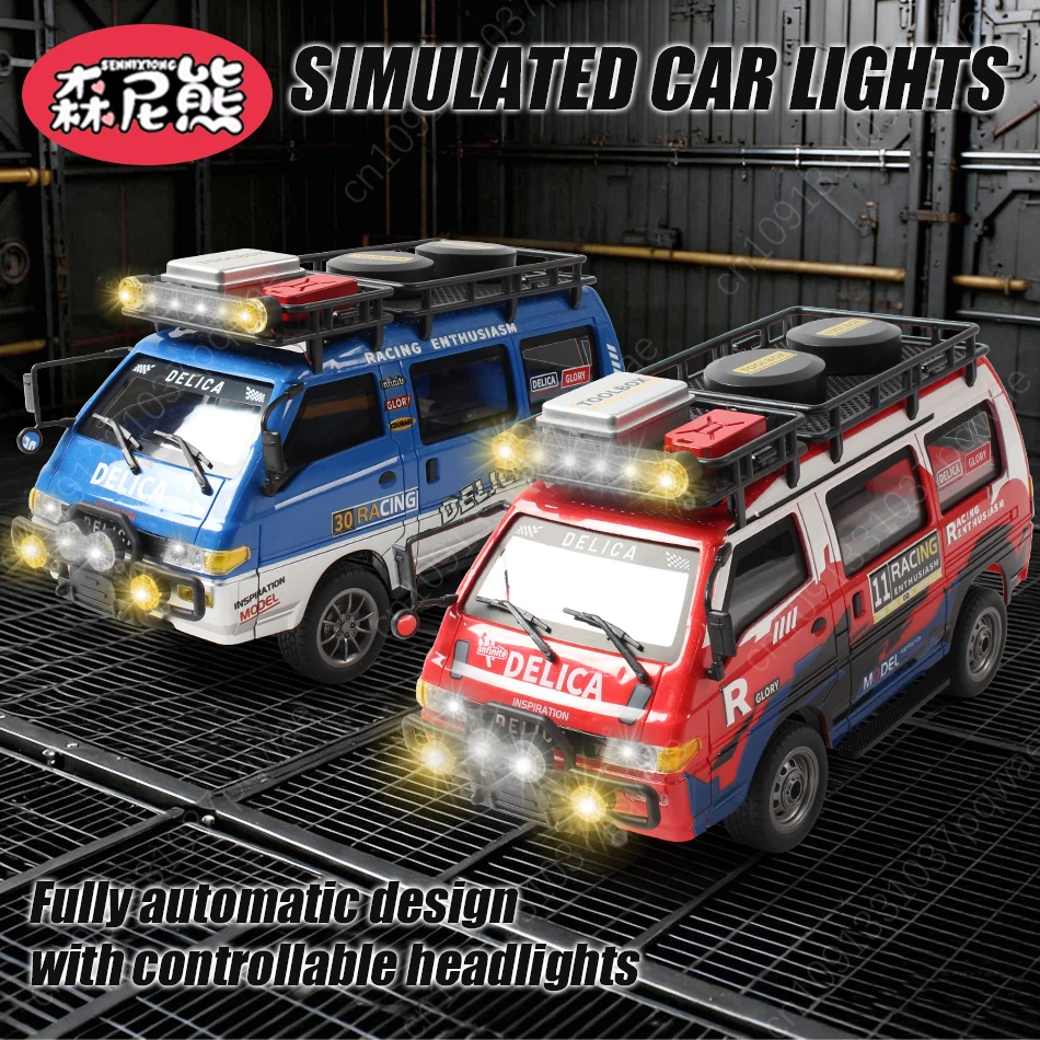 รถบังคับวิทยุ SENNIXIONG 1/24 2WD 4WD ตัวถังโลหะผสม รถออฟโรดคลาสสิก รถบรรทุกพาณิชย์ บังคับความเร็วสูง ดริฟท์ ปีนป่าย ของขวัญวันหยุด