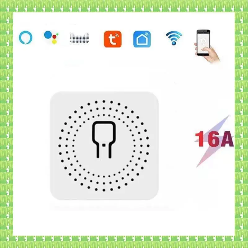

Mini Smart Light Switch DIY 2 Way Remote Control Breaker Works For Al-Exa A-Lice Google Home Smart Life