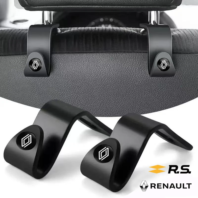 Ganchos portátiles para respaldo de asiento de coche, accesorios de almacenamiento para Renault Fluence Laguna Scenic Latitude Talisman Kadjar Captur Koleos D, 2 uds.