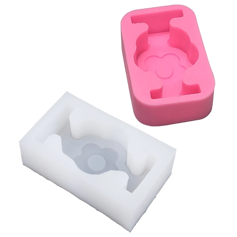 

3D Flower Heart Silicone Soap Mold Candle Molds Cake Decorating Sugar Chocolate Fondant Mould DIY Clay Making Tools