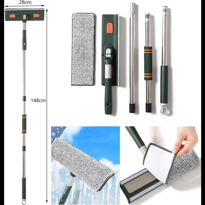 72-226 см расширенная швабра для чистки окон, силиконовый скребок, пылезащитная швабра, инструмент для чистки окон, швабра для чистки стекол, бытовые чистящие средства 72-226 см расширенная швабра для чистки окон, силиконовый скребок, пылезащитная швабра, инструмент для чистки окон, швабра для чистки стекол, бытовые чистящие средства