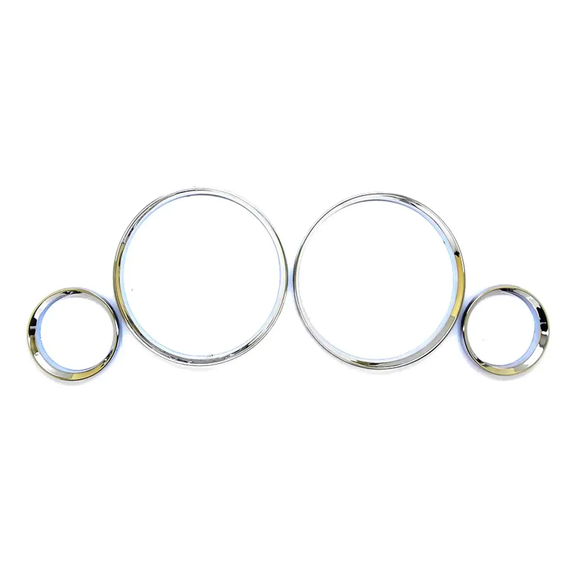 Speedometer Gauge Dial Rings Bezel Trim  For BMW E30 3 Series(Chrome Silver )