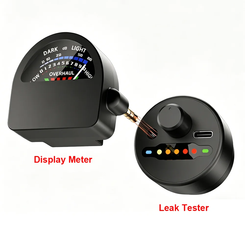 F03 High-Sensitivity Pipe Leak Locator Water Pipe/Underfloor Heating Acoustic Source Strength Receiver Detector Type C Interface