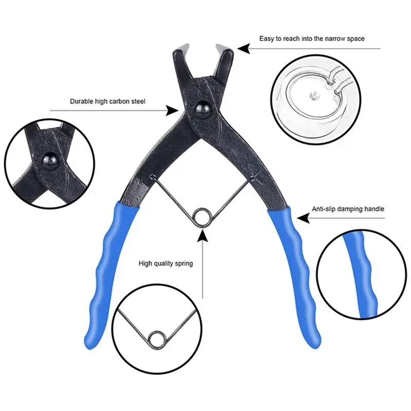 Hot-Pliers Circlips Snap Ring Grip Plier 50 mm Long Nose 1.2mm 90 Degrees Bending For Motorcycles Trucks