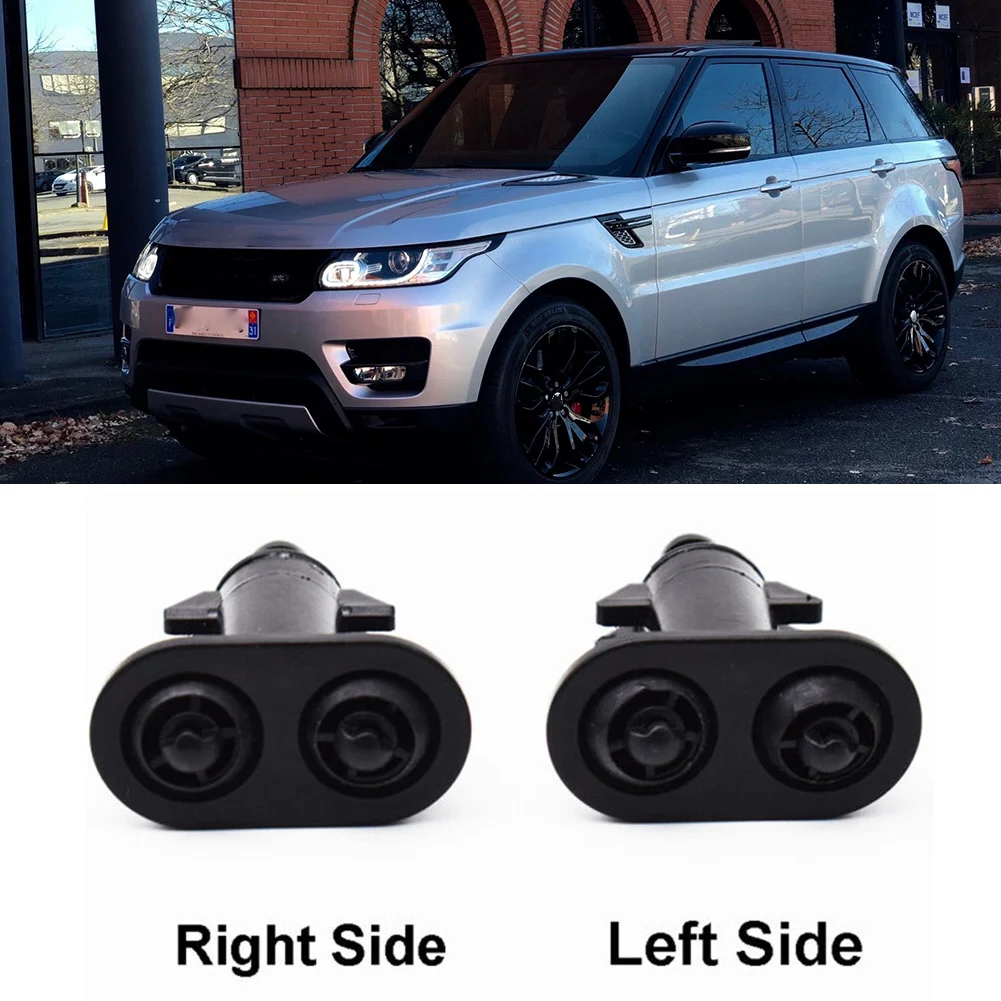 For Range Rover Sport L320 2010-2013 Headlight Washer Nozzle Nozzle ABS Black Brand New Direct Replacement Washer Nozzles Jet