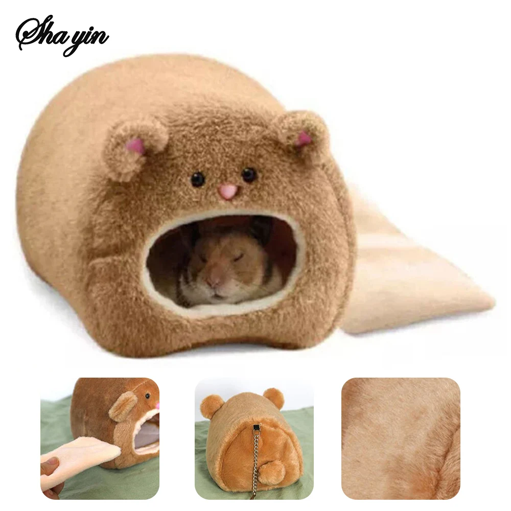 Suministros para hámster, nido de algodón, oso dorado, ardilla, conejo, calidez de invierno, nido para mascotas pequeñas