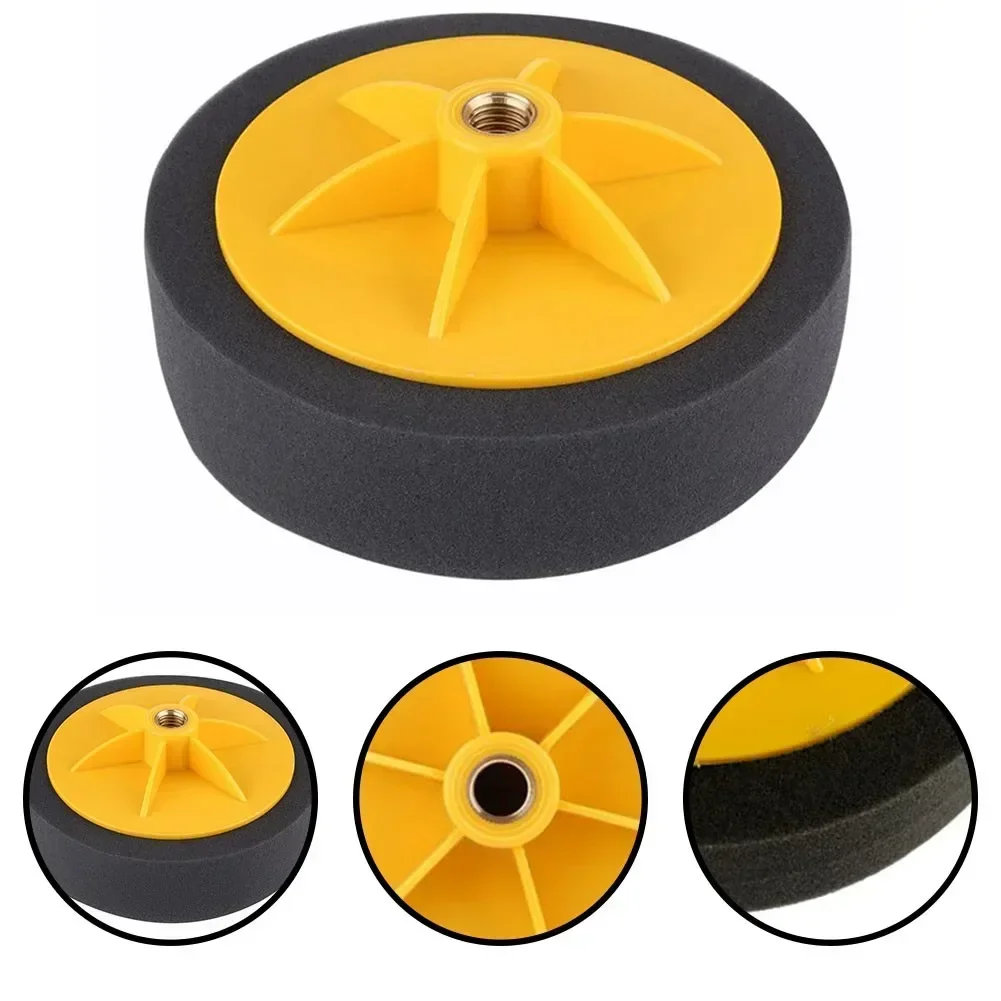 6 Inch Sponge Wheel Polishing Waxing Pad Kit-Tool For Car Polisher Black 15cm Practical Accessories For Vehicles