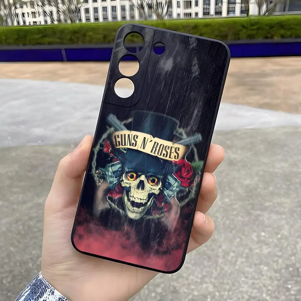 Guns N Roses Rock Cool Band Phone Case For Samsung S26 S25 Ultra S24 S22 S23 Fe S21 A17 A37 A57 A54 A34 A16 A53 Back Cover