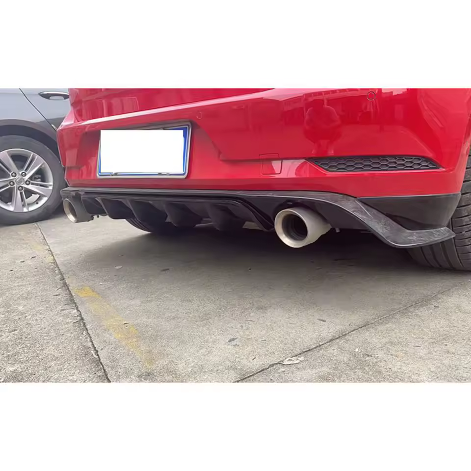 FOR Volkswagen Golf MK7.5 GTI TCR High Quality ABS Material Car Rear Bumper Diffuser Rear Side Diverter Spoiler Lip - AliExpress 