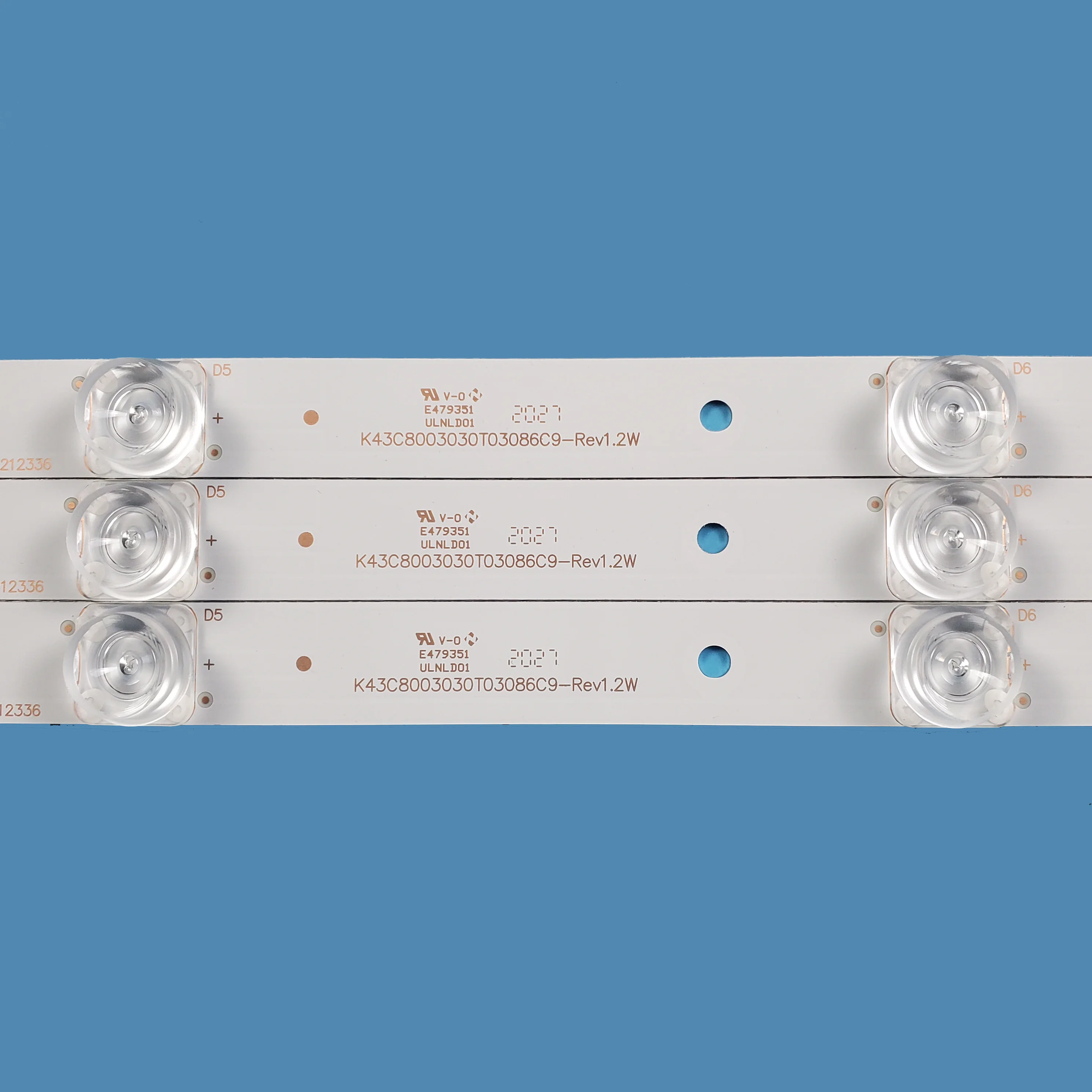 4pcs TV LED Backlights Bar per CHANGHONG 43 h80 per riparare 43 pollici TV riparazione pezzi di ricambio strisce LED K43C8003030T03086C9-REV1.2W
