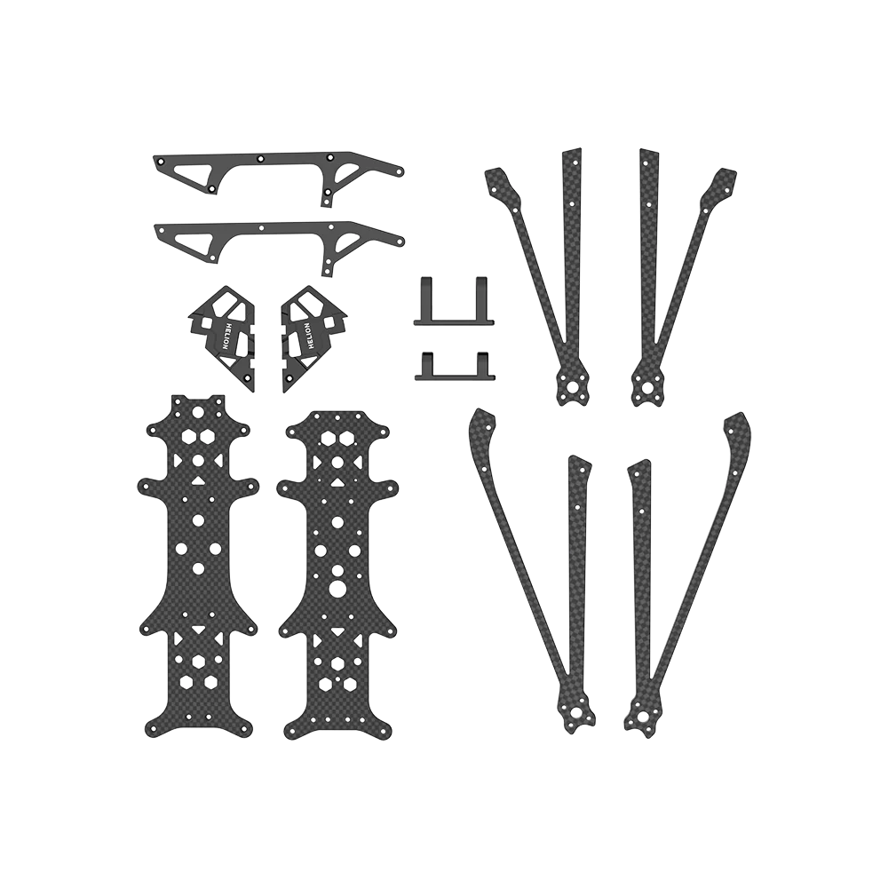 Replacement Parts for Helion 10 FPV middle plate/Canopy/bottom plate/arms/Side Panels/CNC Camera Side Plate/TPU Parts/V1.1 Plate