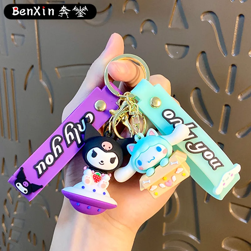 

miniso Creative figurine keychains, car pendants, exquisite bags, gifts, key chains and ornaments
