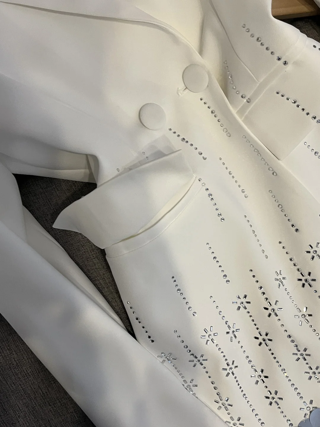 Ele Straußenfedern, gespleißt, für Damen, Jaet, Herbst 20225, Personali, High-End-Feeling, gerader Schnitt, lang, Sve, zweireihig