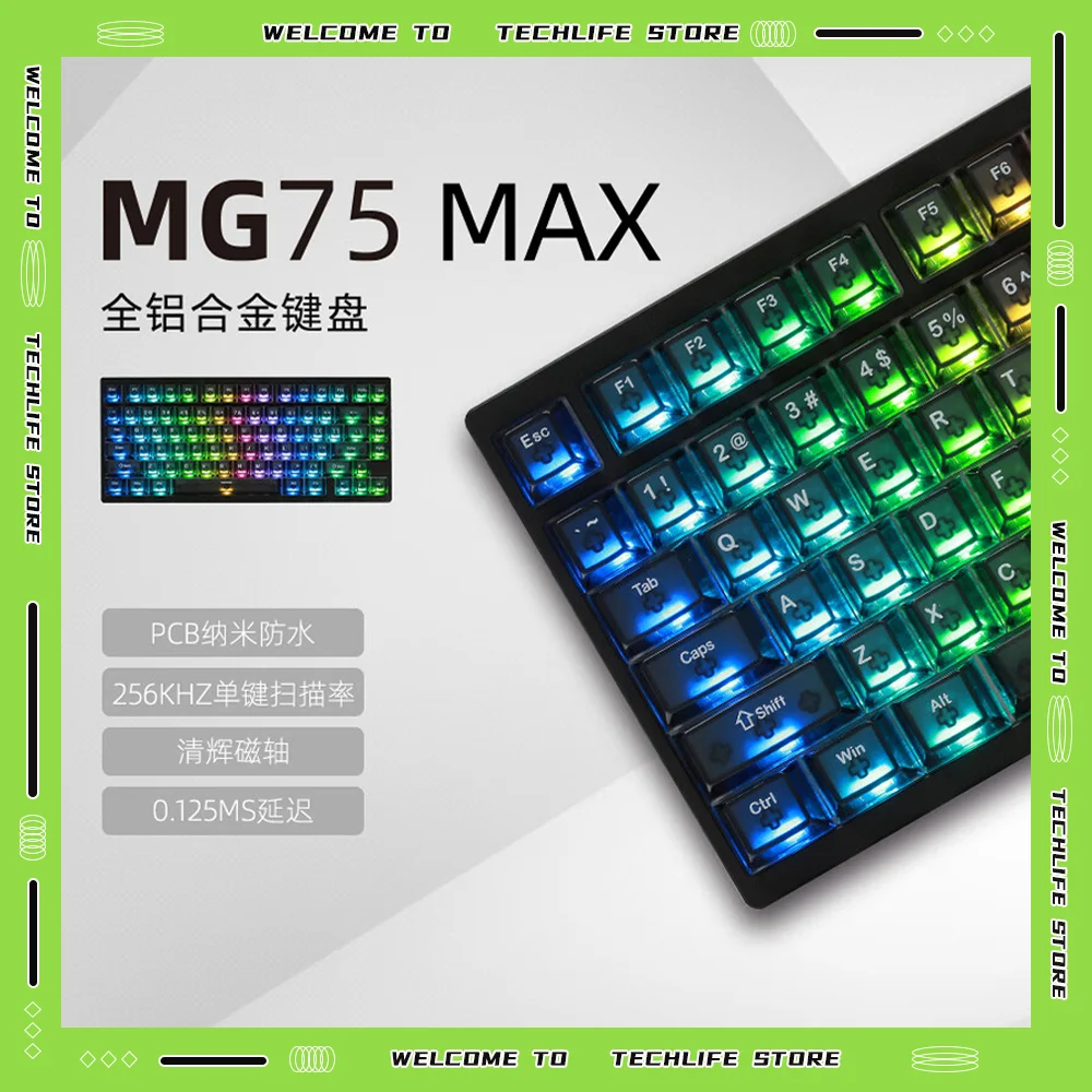 

IROK MG75 PRO Проводная механическая клавиатура с раскладкой 75% Магнитный переключатель с эффектом Холла с возможностью горячей замены 8K Polling ARGB Gamer Office