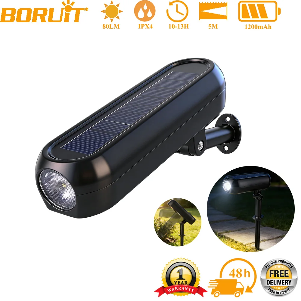 Boruit 2-In-1 Solar…
