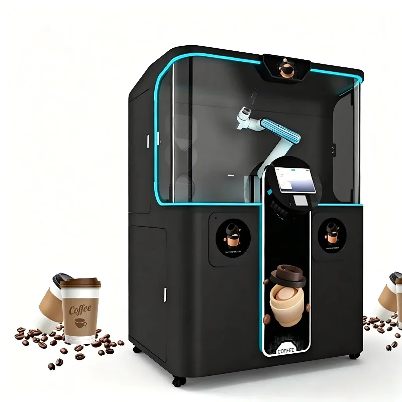 Manufacturer custom commercial robot coffee station, automatic coffee making robot, suitable for commercial coffee shops