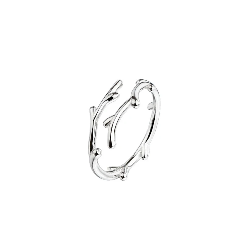 Women's 925 Silver Branch Ring, Simple Stylish Gift