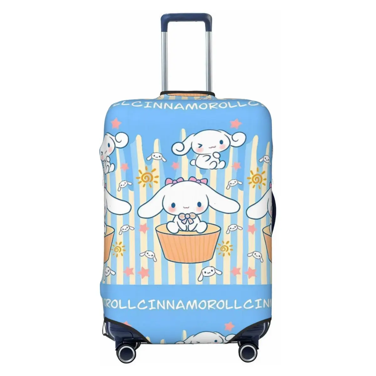 

Cinnamon Curl Cinnamoroll Kawaii Suitcase Cover Holiday Business Elastic Luggage Accesories Protection