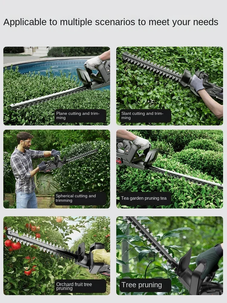 Electric hedge trimmer rechargeable tea pruning shears green garden tea tree picking tea pruning machine