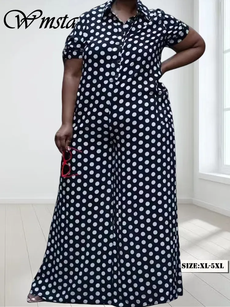 Wmstar Plus Size tute da donna estate abiti di un pezzo stampati gamba larga nuove tute lunghe all'ingrosso Dropshipping