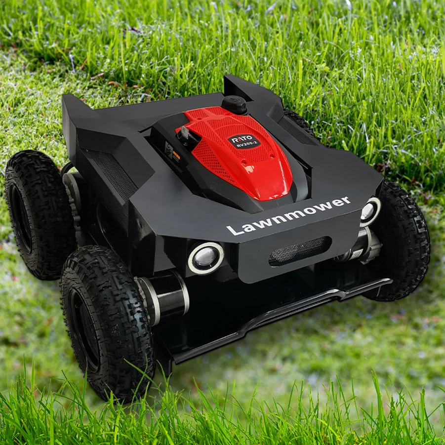 Remote Control Lawn Mower With Gasoline Engine for Hone Garden