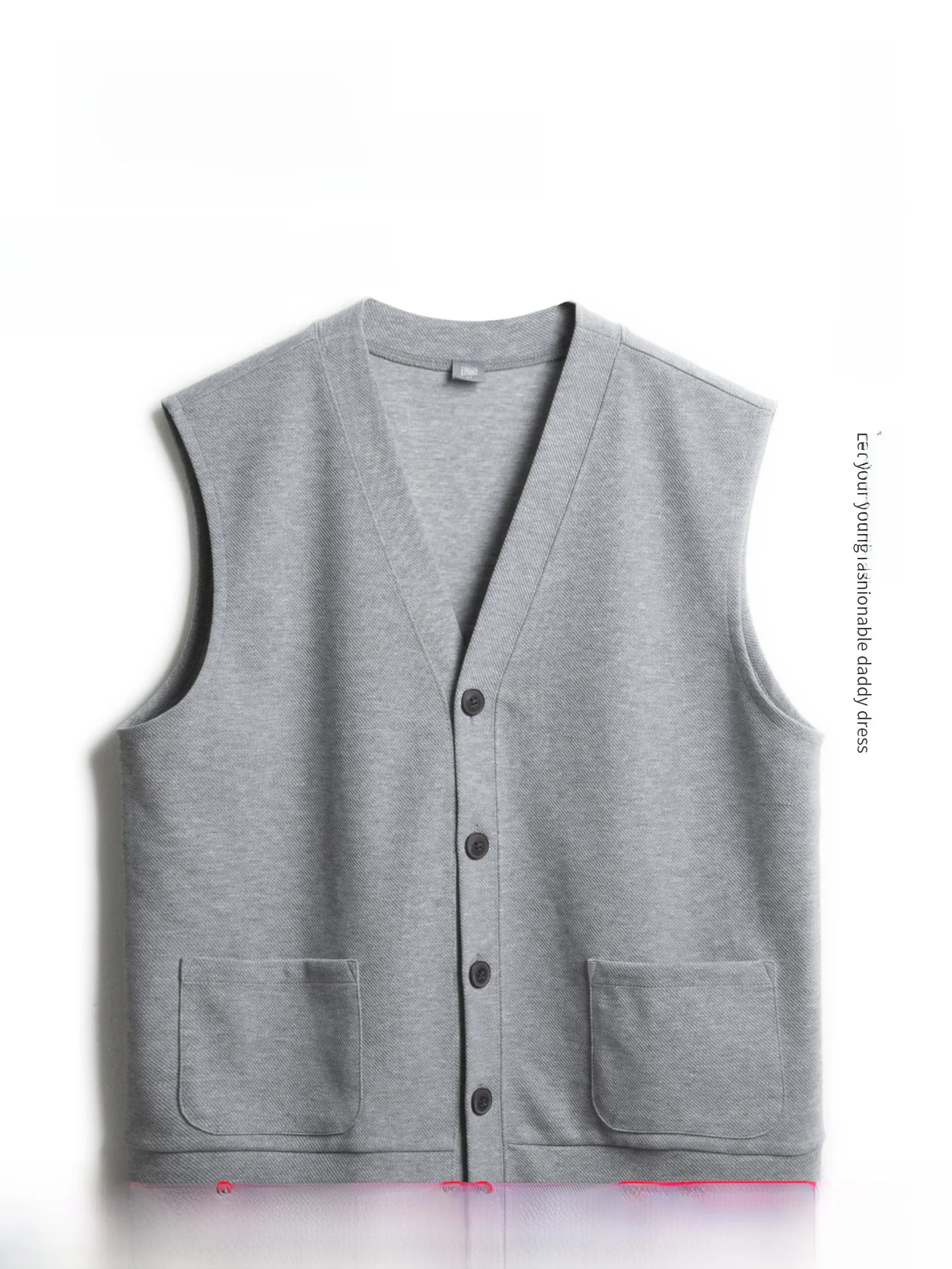 

Loose Fit Knitted Cardigan Vest for Middle-Aged And ly Men Autumn Faion Urban Sle Large Size Diagonal Stripe Design