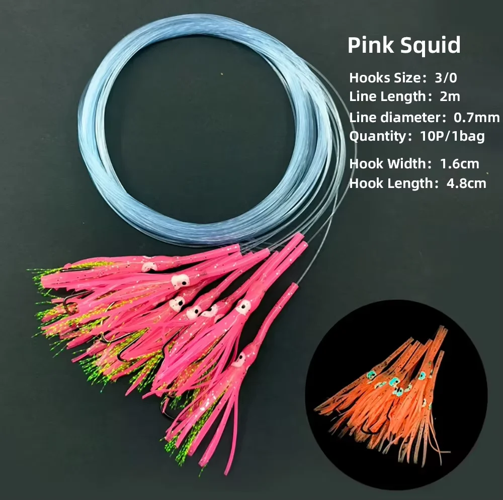 Seaknight Señuelo Luminoso Calamar Brillante – Pesca Profunda en Barco