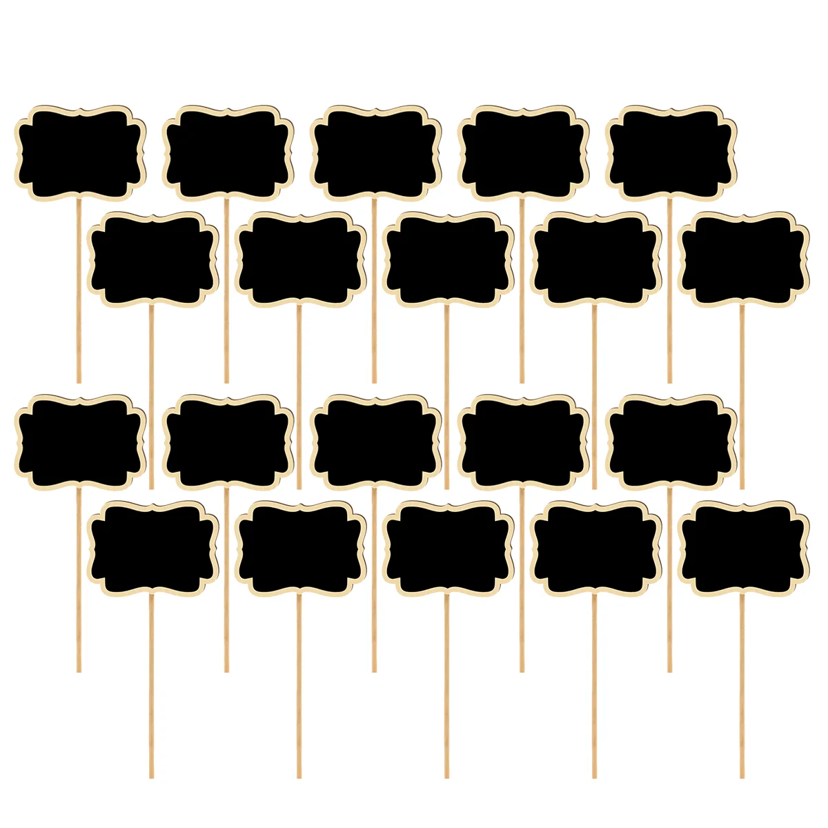 Mini quadro negro, Placa de giz, Chapéu alto do sinal, Moda coreana, 20 pcs