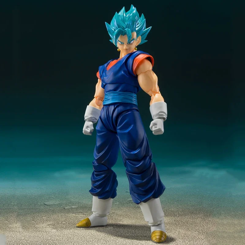 Stock Dragon Ball Genuine Bandai S.H.Figuarts Vegito Action Figure Black Goku Super Saiyan Blue Boxed Brand New Model Doll Toys