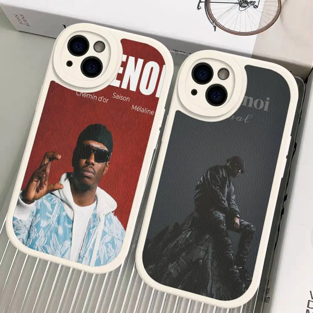 Rap W-WerenoiES Leder-Handyhülle für iPhone 16 15 14 Pro Max Plus 13 12 11 Silikonhülle
