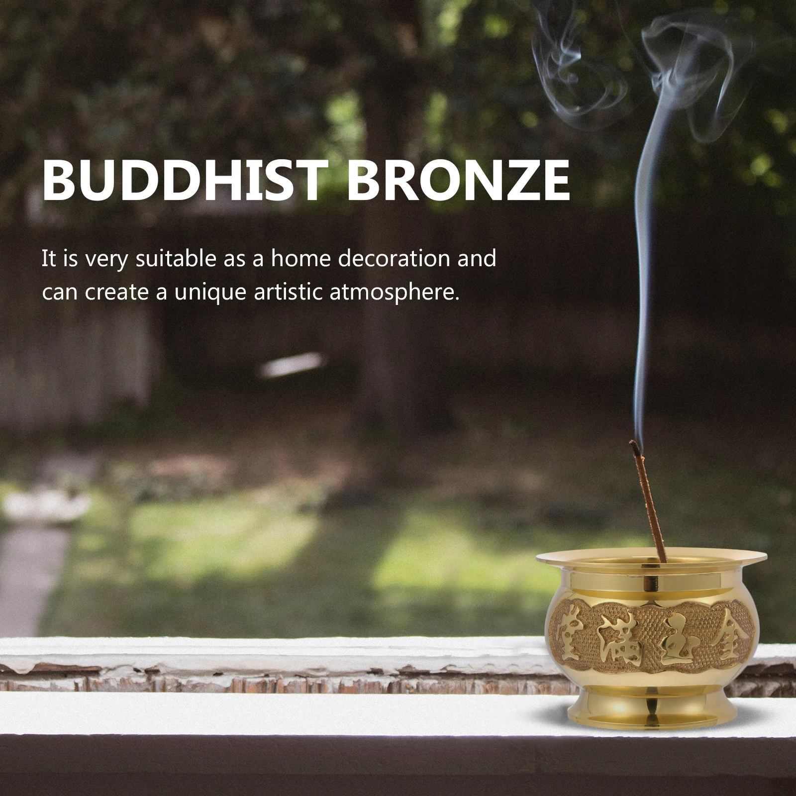 

1Pcs Copper Incense Burner Shape Aromatherapy Holder Incense Stick Home Decoration Buddhist Supply Home Decor