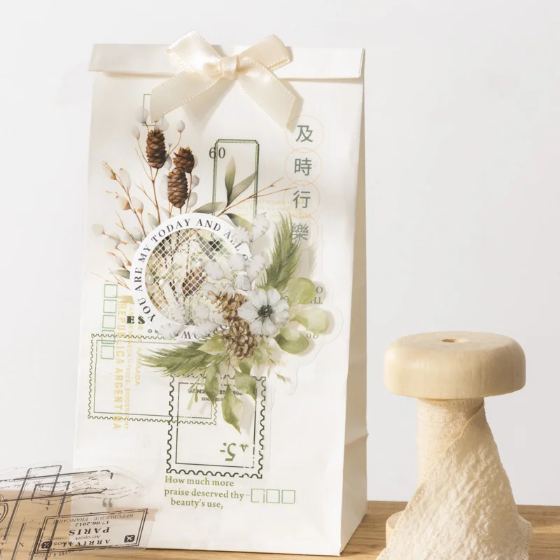 Card Lover 10 Pcs [Border Reverie Series] Border Collage  Stickers PET Sticker Paper Scrapbooking Material Scrapbook Kit