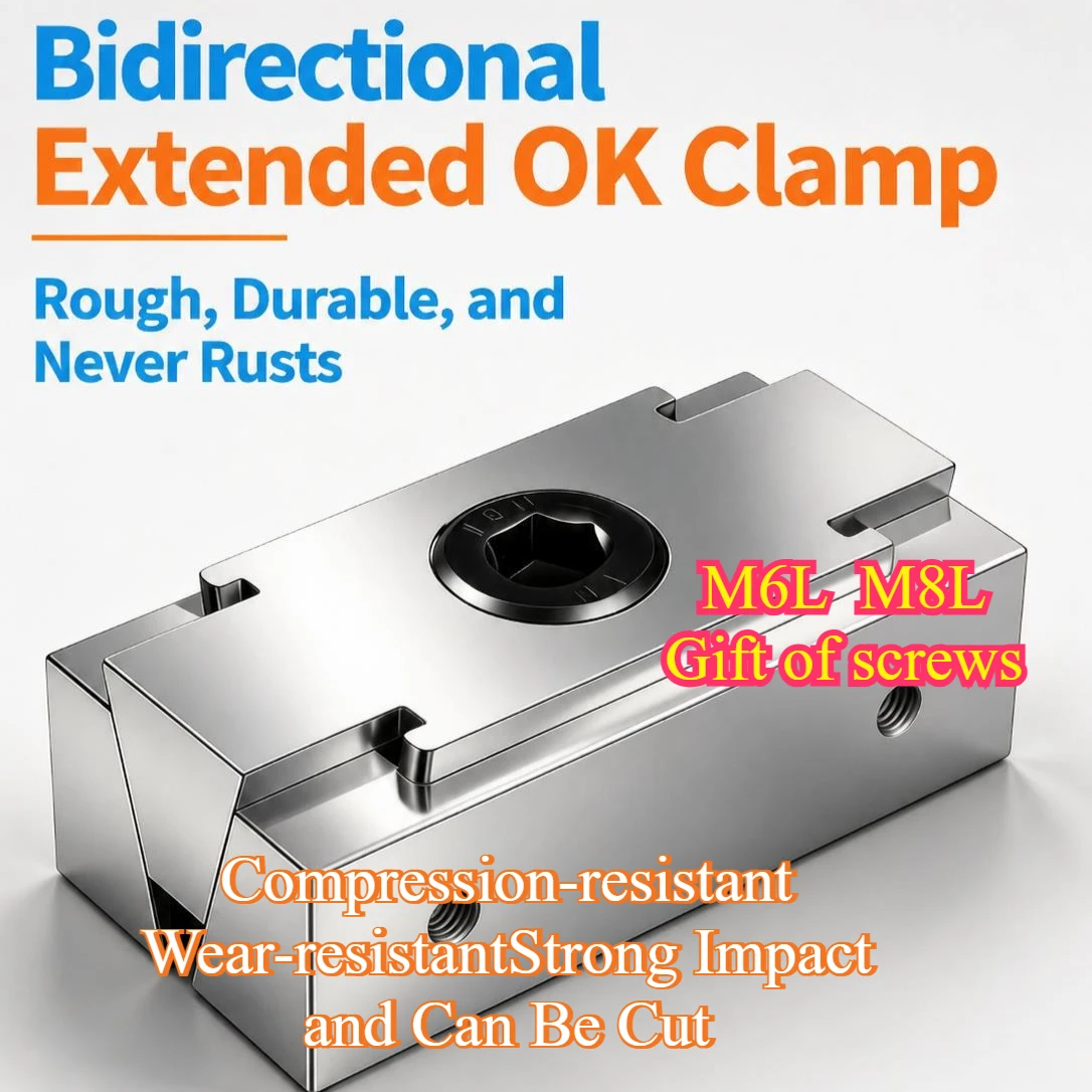 Double-Sided Precision OK Fixture M6 M8 M10 M12 Adjustable Multi-Station Wedge Clamping Block Components OK Fixture