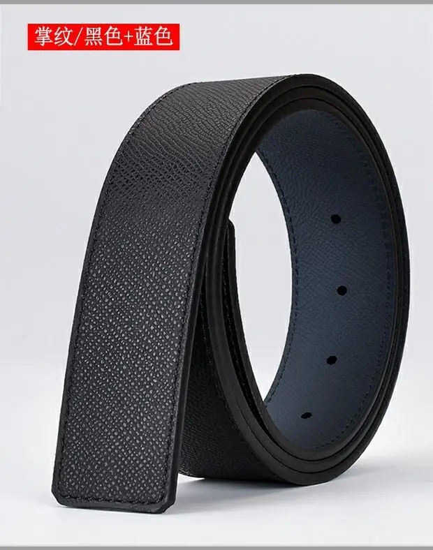 Men's double-sided belt body without buckle 3.8cm new men's and women's belt high-quality cowhide without buckle, free of postag