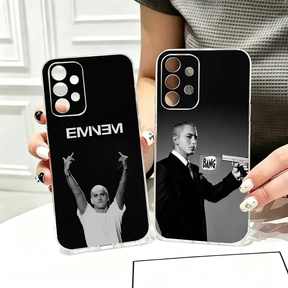 R-Rapper E-Eminem Phone Case For Samsung S25,S24,S21,S22,S23,S30,Ultra,S20,Plus,Fe Transparent Cover Gift