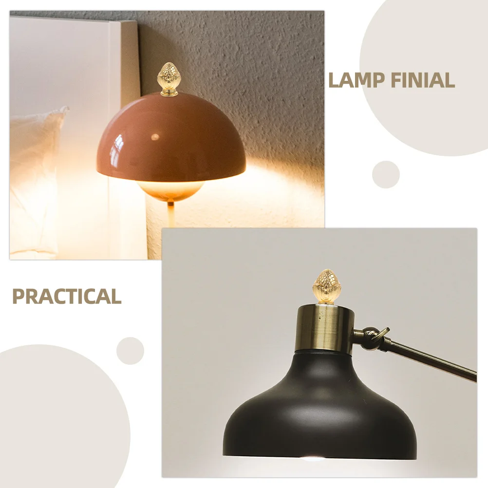 

8pcs Finial Caps Light Knob Decor Tapped Finials For Lamps Decoration Lamp Shade Holder Harp Solid Lamp Accessories