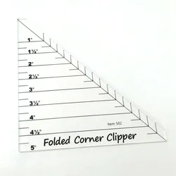 Folded Corner Clipper Quilting Templates Ruler   # FCC-01