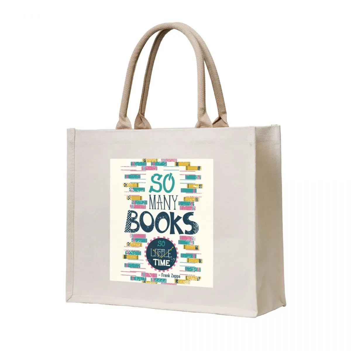 

So many books, so little time Tote Bag tote bags men custom fabric bag Women's bags women bag