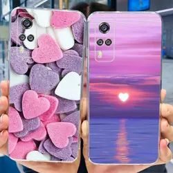 For Vivo Y51 Y31 2020 Case V2030 V2036 Cover Fashion Transaprent Silicone Soft TPU Phone Case For Vivo Y51A Y53S 4G V2031 Bumper