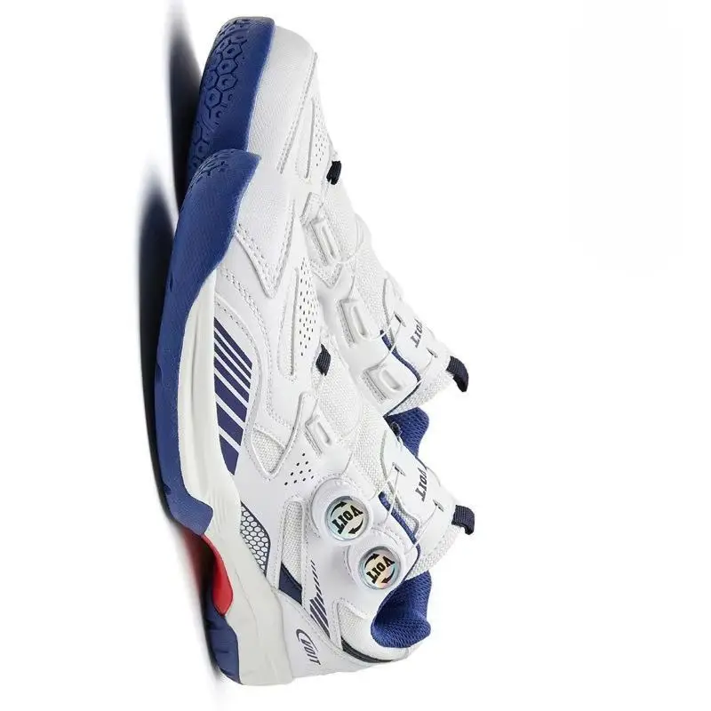 

Classic Brand Unisex Badminton Sport Shoe Designer Quick Lacing Badminton Gym Shoe Professional Wearable Table Tennis Shoe 36-46