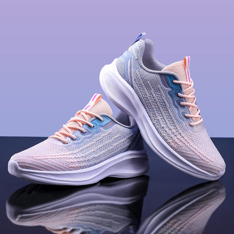 

Summer Women Sneakers Thick Soled Comfortable Lightweight Mesh Casual Soft Sole Breathable Travel Running Shoes Moda Mujer 2025