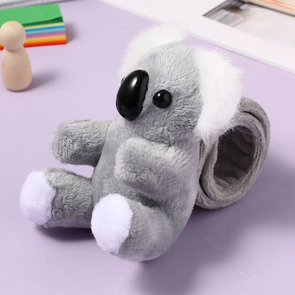 2 Pcs Koala Stuffed Animals Slap Bracelets Cartoon Pp Cotton Kids Child