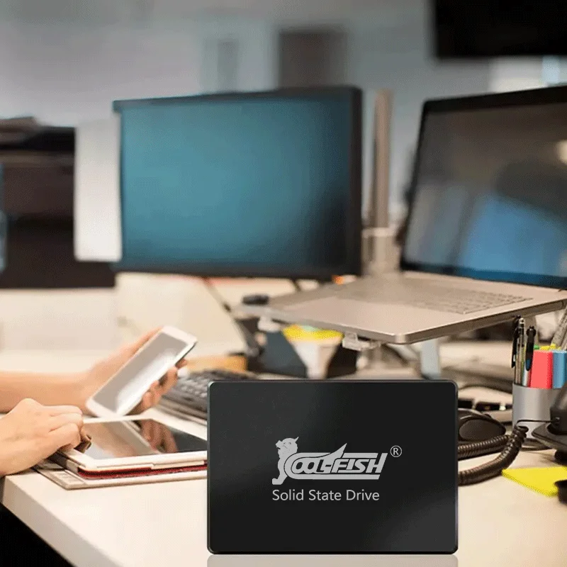 CoolFish Solid State Drive SSD 2TB 2.5 inci SATAIII 6Gbps 256G Built-In Solid State Drive untuk Desktop Laptop Internal Hard Disk