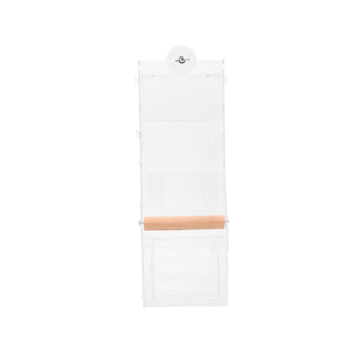 

Automatic Feeder Acrylic Pet Food Water Bowl for Small Birds with Removable Slots Transparent Partitions Healthy Feeding