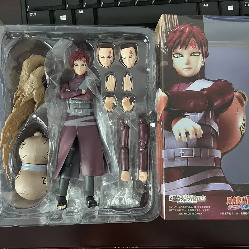 In Stock Naruto Shfiguarts Gaara Anime Action Figure Gaara  Decoration Model Joints Movable Toys Collection Doll Hoilday Gifts