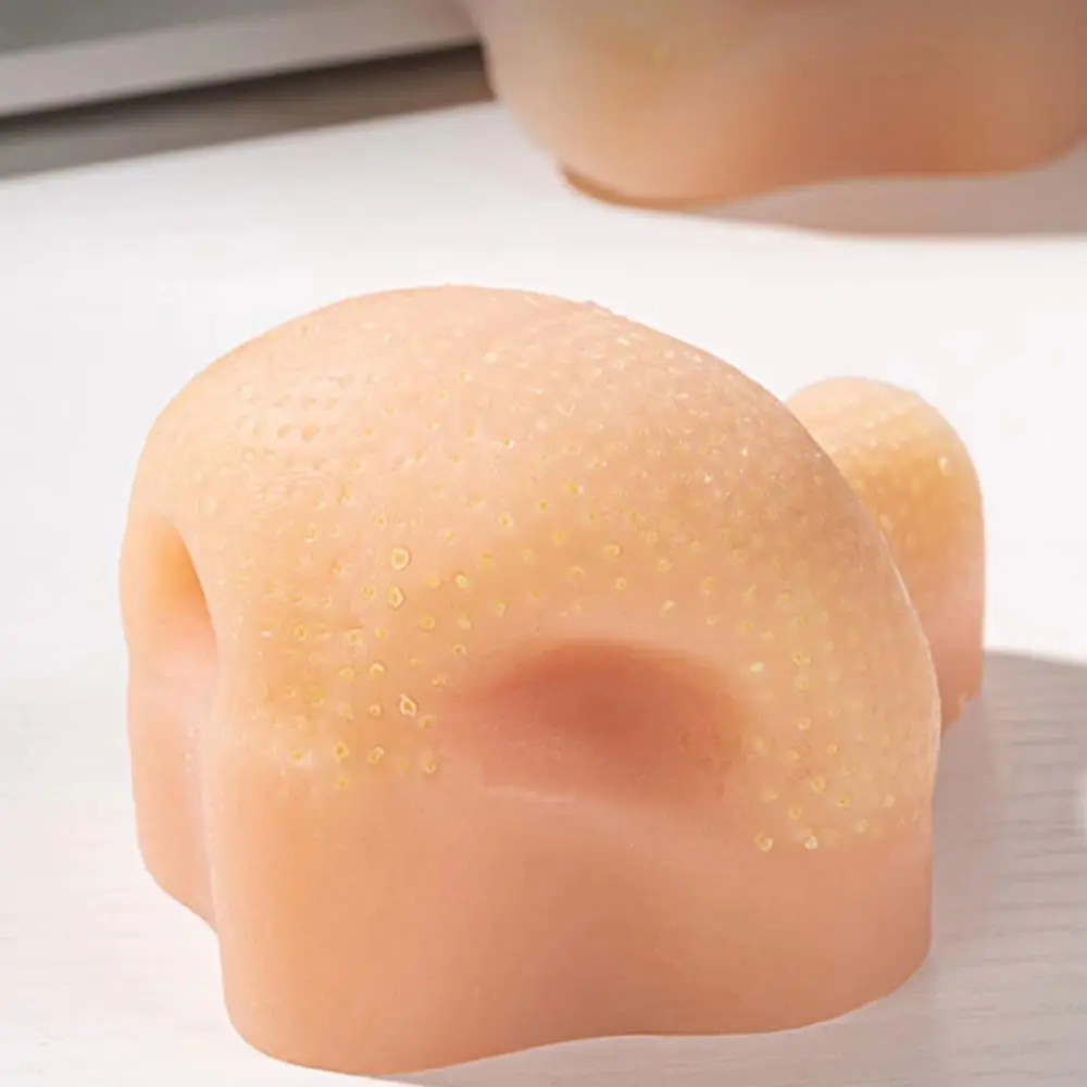 Reusable Pimple Pop Toy Realistic Sensory Pimple Popper Fidget Squeezing Model Silicone Nose Game Pimple Popper Kids Adults