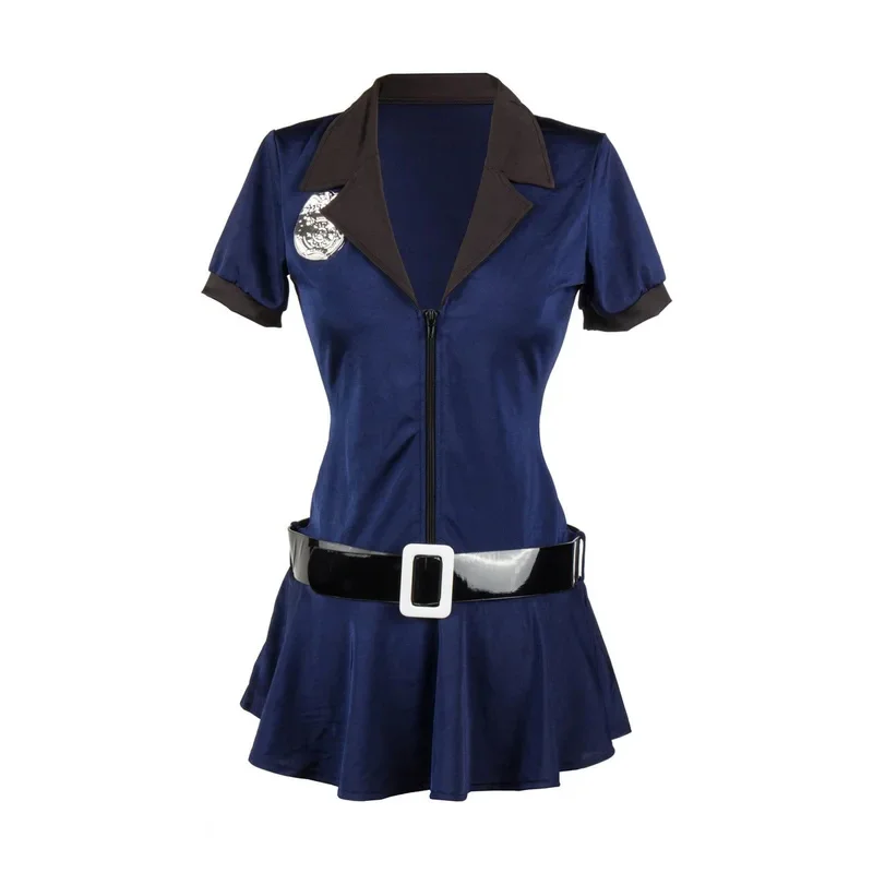 Sexy Police Officer Uniform Halloween Woman Police Costumes Cosplay Carnival Policeman Fancy Party Dress Plus Size