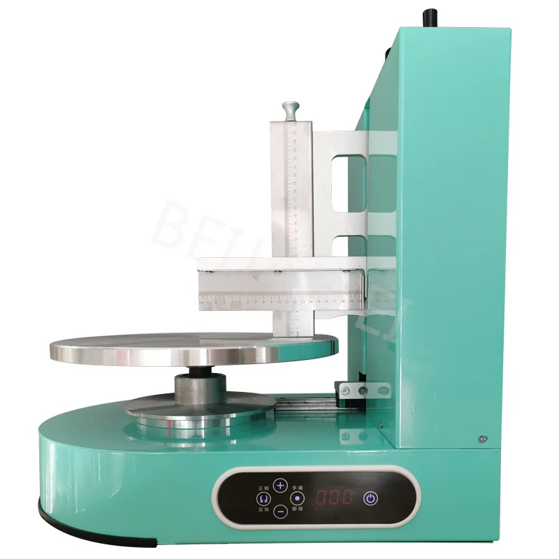 Automatische Geburtstagskuchen-Glättungsbeschichtungsmaschine für Kuchen, Verputzen, Creme, Dekoration, Spreizer, Füllmaschine, 4–12 Zoll