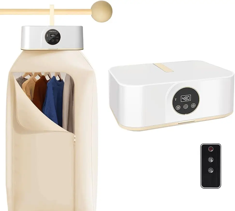 

Portable Mini Electric Clothes Dryer, Fast Drying, Quiet, Foldable with Timer - for Apartment, Travel, RV